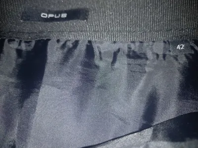 OPUS Damen Bleistiftrock Tweed kariert schwarz weiß Gr. 42 XL