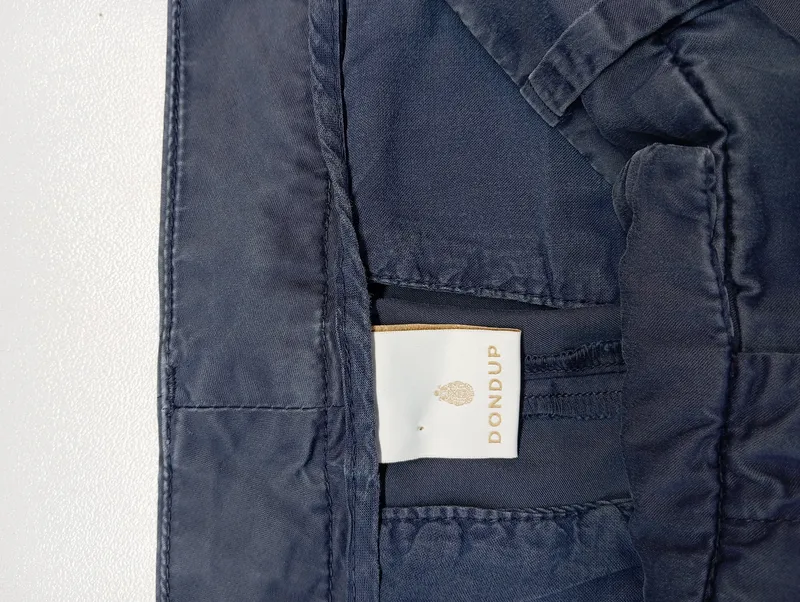 Dondup Damen Stoffhose Chino Dunkelblau Gr. 40 W31 L Casual Baumwolle 3