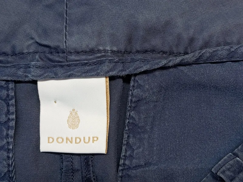 Dondup Damen Stoffhose Chino Dunkelblau Gr. 40 W31 L Casual Baumwolle 4