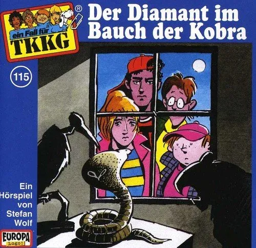 TKKG Folge 115 Der Diamant im Bauch der Kobra Hörspiel CD Europa Stefan Wolf 1