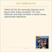 TKKG Folge 115 Der Diamant im Bauch der Kobra Hörspiel CD Europa Stefan Wolf 2