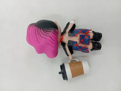 L.O.L. Surprise! Spielfigur Puppe AB, CD Rocker Mädchen mit Kaffeebecher 8cm