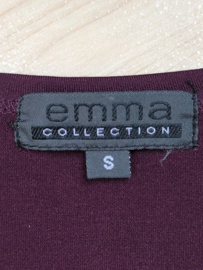 EMME Interactive Strickjacke Damen Gr. 36 S Lila Basic Cardigan Langarm 4
