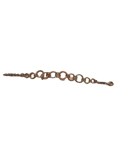 Fossil Damen Gliederarmband Edelstahl Gold 20,5 cm Elegant