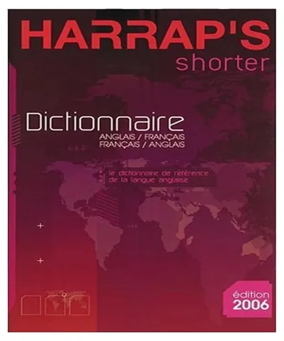 Harrap's Shorter Wörterbuch Englisch Französisch 2006 Hardcover