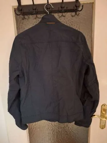 BOSS Orange Herren Übergangsjacke Gr. 40/L Blau Polyester Casual