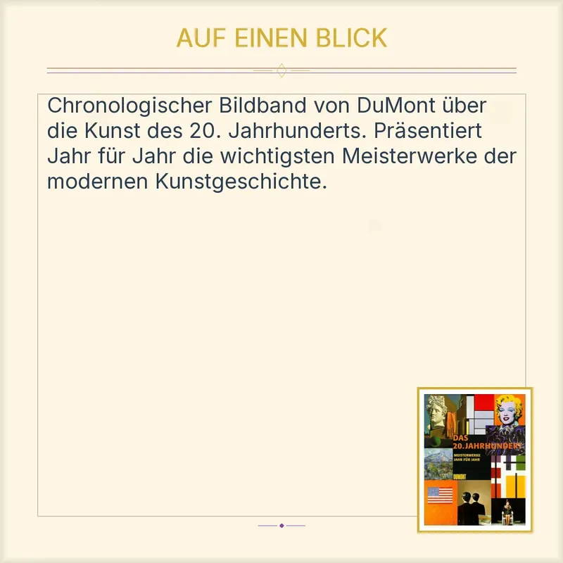 DuMont Bildband Kunst 20. Jahrhundert Meisterwerke Moderne Kunstgeschichte 3