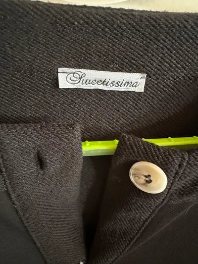 Sweetissima Damen Strickjacke Cardigan Schwarz Gr. 40 L Casual Knopfleiste