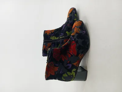 Gabor Stiefelette Damen Gr. 35 Mehrfarbig Blumenmuster Textil