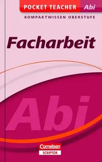 Cornelsen Pocket Teacher Facharbeit Oberstufe Abitur Prüfungsvorbereitung Buch 1