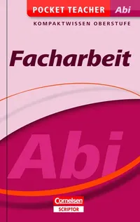Cornelsen Pocket Teacher Facharbeit Oberstufe Abitur Prüfungsvorbereitung Buch 2
