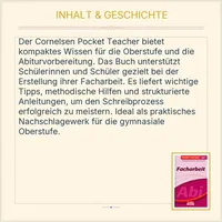 Cornelsen Pocket Teacher Facharbeit Oberstufe Abitur Prüfungsvorbereitung Buch 5