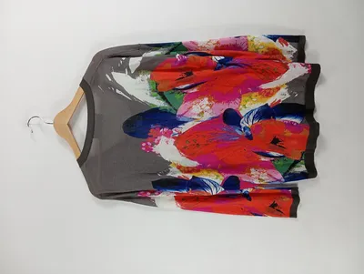 Luisa Cerano Pullover Damen Gr. 40 L Mehrfarbig Floral Viskose