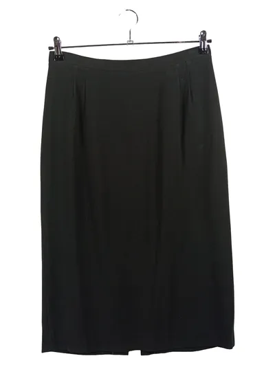 Gianfranco Ferré Bleistiftrock Damen Schwarz Gr. 44 XXL Viskose Klassisch