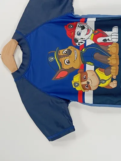 PAW Patrol Kinder Rashguard UV-Shirt Team Paw Gr. 128 Blau