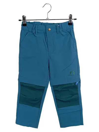 Finkid Zip-Off Outdoorhose Kinder Blau Gr. 128 Sportlich Polyamid Elasthan