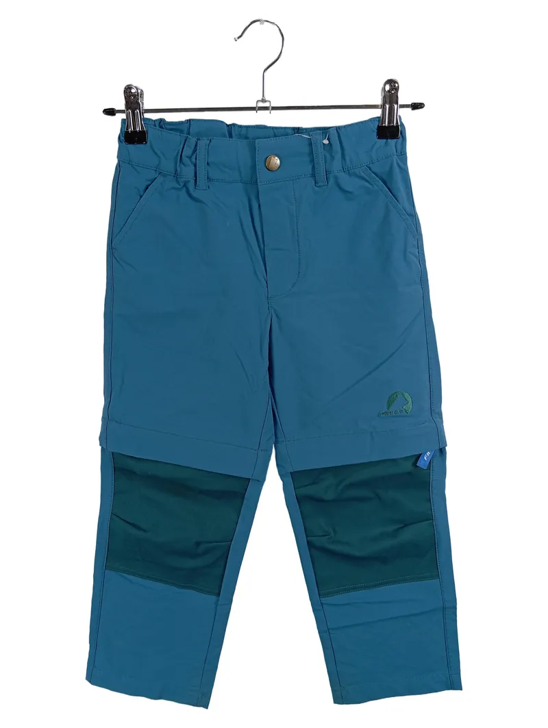 Finkid Zip-Off Outdoorhose Kinder Blau Gr. 128 Sportlich Polyamid Elasthan 1