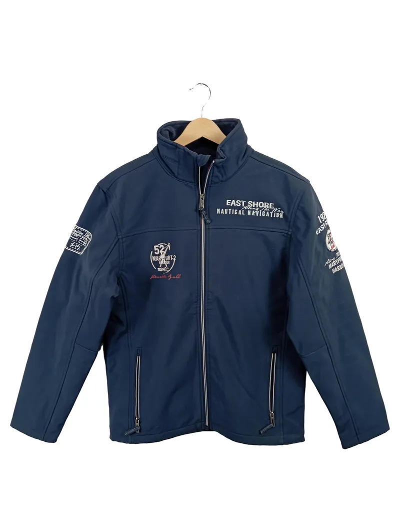 Canda Herren Softshelljacke Blau Gr. 48 M Maritim East Shore Nautical 1