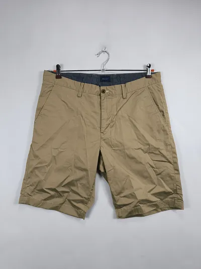 GANT Herren Chino Shorts Beige W36 Baumwolle Casual