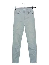 7 For All Mankind Damen Jeans Slim Fit Hellblau Gr. 36 W28 1