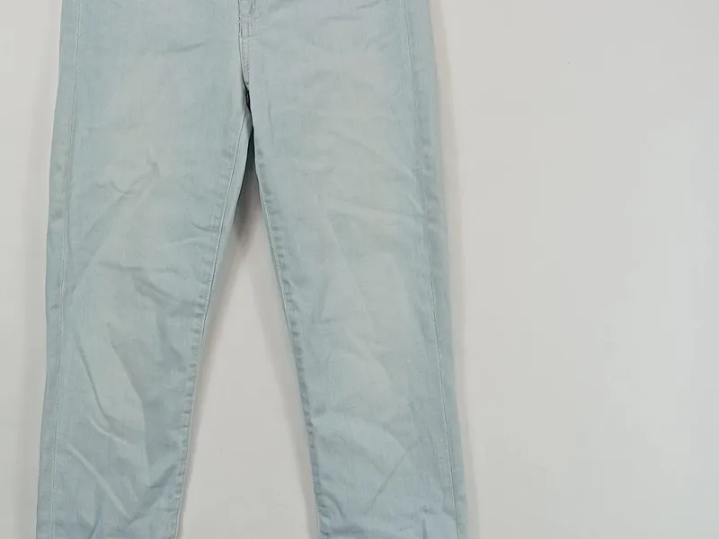 7 For All Mankind Damen Jeans Slim Fit Hellblau Gr. 36 W28 7