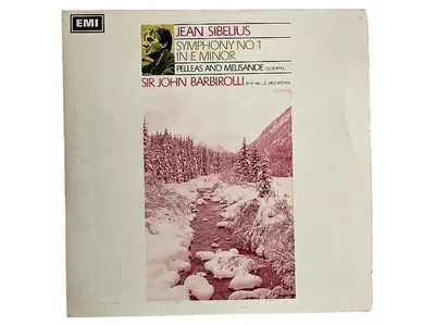 Jean Sibelius Symphony No.1 E Minor Vinyl LP EMI Sir John Barbirolli Hallé