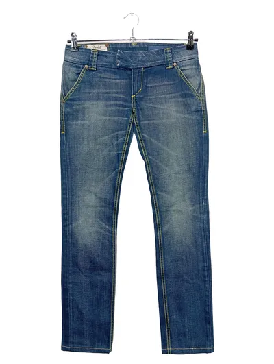 Dondup Cloose Damen Jeans Hose Regular Fit Blau Gr. 38 W29 Baumwolle