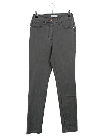 Judith Williams Damen Jeans Slim Fit Grau Gr. 36 W28 S