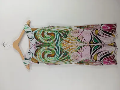 Kapalua Sommerkleid Damen Gr. 38 Mehrfarbig Abstrakt Viskose Freizeit