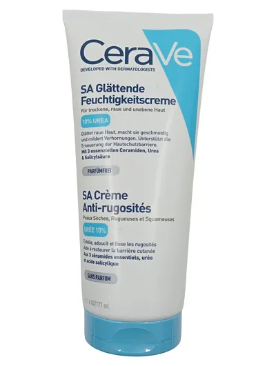 CeraVe SA Glättende Feuchtigkeitscreme Körpercreme 10% Urea 177ml