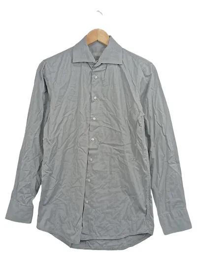 Strenesse Slim Fit Business Hemd Herren Grau Gr. 38 S Langarm