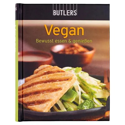BUTLERS Kochbuch Vegan "Bewusst essen & genießen" Mini Hardcover