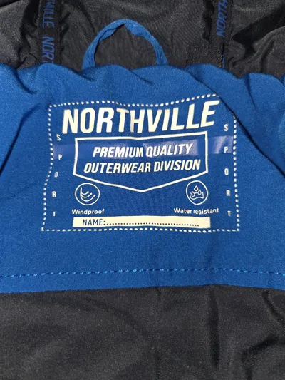 Northville Kinder Outdoorjacke Softshell Gr. 92 Blau Kapuze