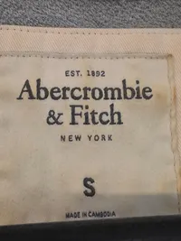 Abercrombie & Fitch Herren T-Shirt Gr. S Grau Logo Muscle Fit 6