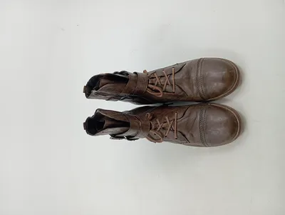 Gabor Damen Schnürstiefel Leder Braun Gr. 39.5