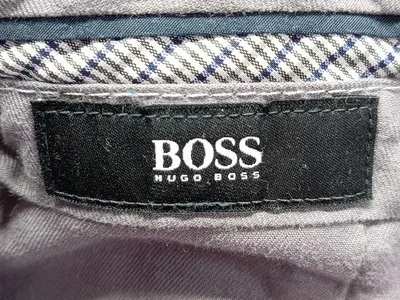 HUGO BOSS Herren Cordhose Blau Gr. 52 W36 XL Stoffhose Klassisch