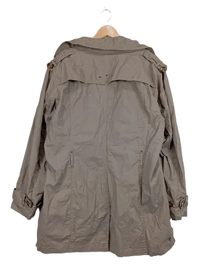 LIBERTY WOMAN Trenchcoat Jacke Beige Gr. 44 XXL Leinen Baumwolle Casual