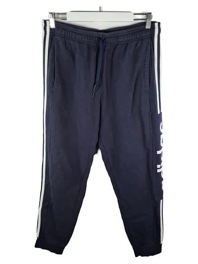 Adidas Jogginghose Herren L 3-Streifen Trainingshose Blau Sweatpants