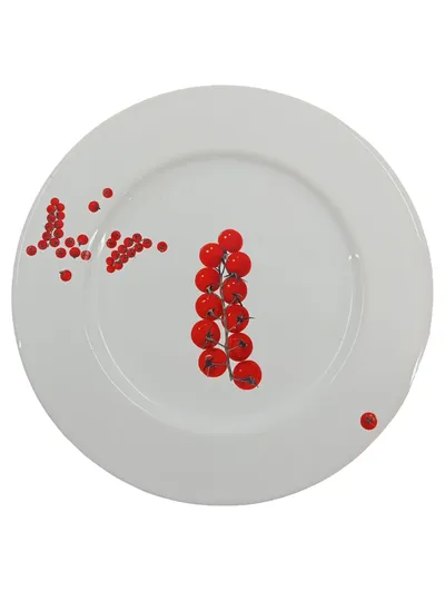 NASA ASA Trattoria Essteller Tomate Weiß Porzellan 21 cm Modern