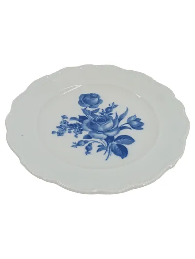 Schumann Arzberg Essteller Echt Cobalt Weiß Blau Blumenmuster 20 cm
