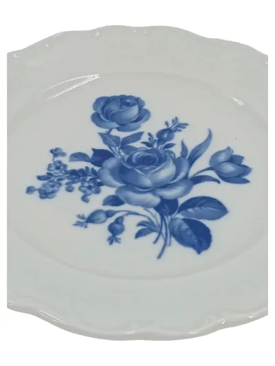 Schumann Arzberg Essteller Echt Cobalt Weiß Blau Blumenmuster 20 cm