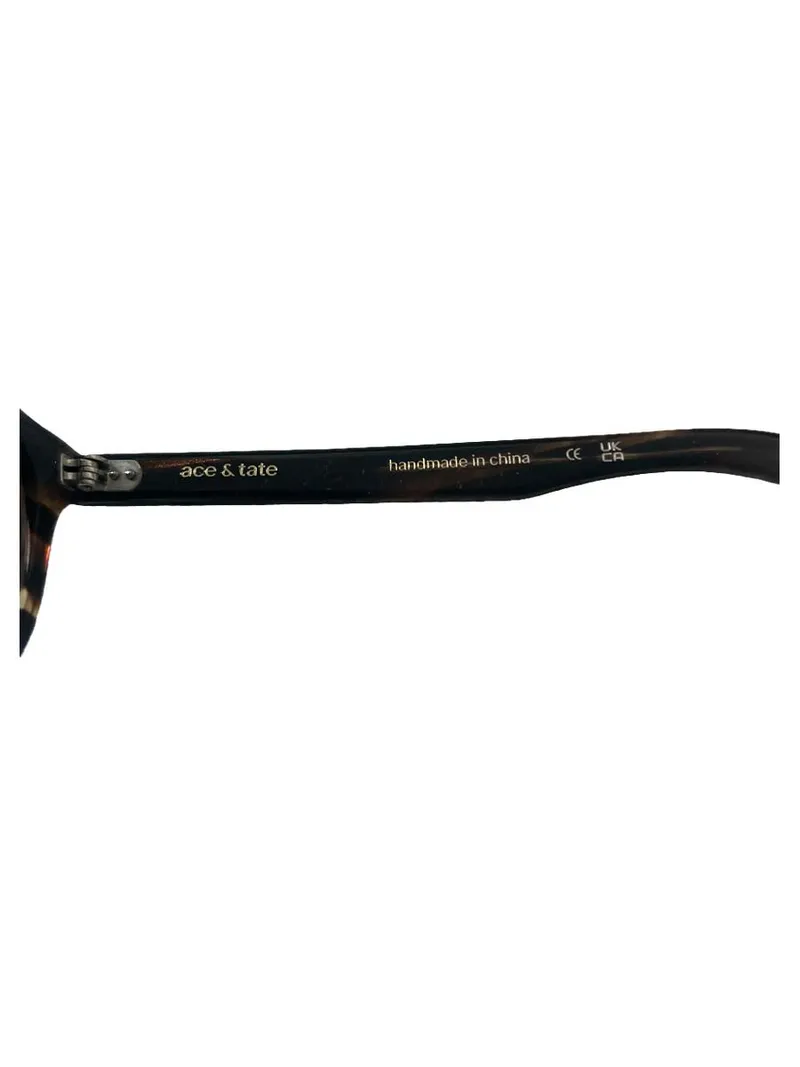 Ace & Tate Sonnenbrille Damen Herren Braun 46, 22 Retro wood bio 6