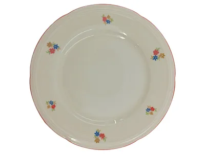 Bavaria Essteller Teller Keramik Beige Blumenmuster 19 cm Klassisch