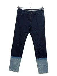 Marc Cain Damen Jeans Regular Fit Blau Farbverlauf Gr. 38 W29 1