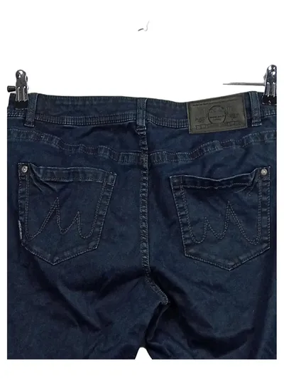 Marc Cain Damen Jeans Regular Fit Blau Farbverlauf Gr. 38 W29