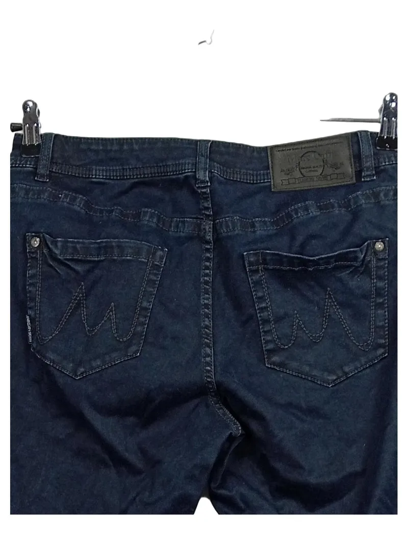 Marc Cain Damen Jeans Regular Fit Blau Farbverlauf Gr. 38 W29 2