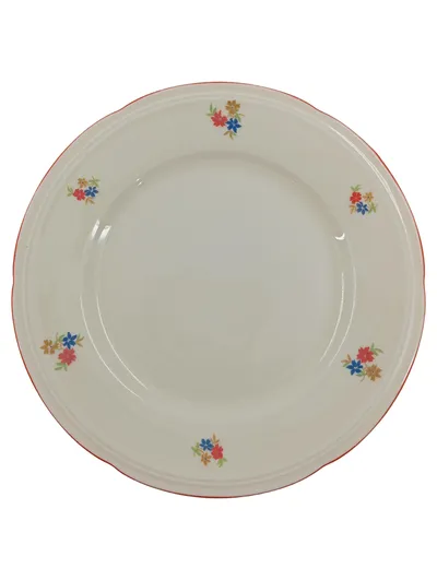 Bavaria Essteller Beige Keramik Blumenmuster 19 cm Klassisch