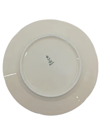Bavaria Essteller Beige Keramik Blumenmuster 19 cm Klassisch