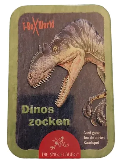 T-Rex World Dinos zocken Kartenspiel Die Spiegelburg 36 Karten ab 5