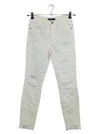 Marc Cain Destroyed Jeans Hose Damen Weiß Gr. 34 W26 XS Ripped Used Look 1